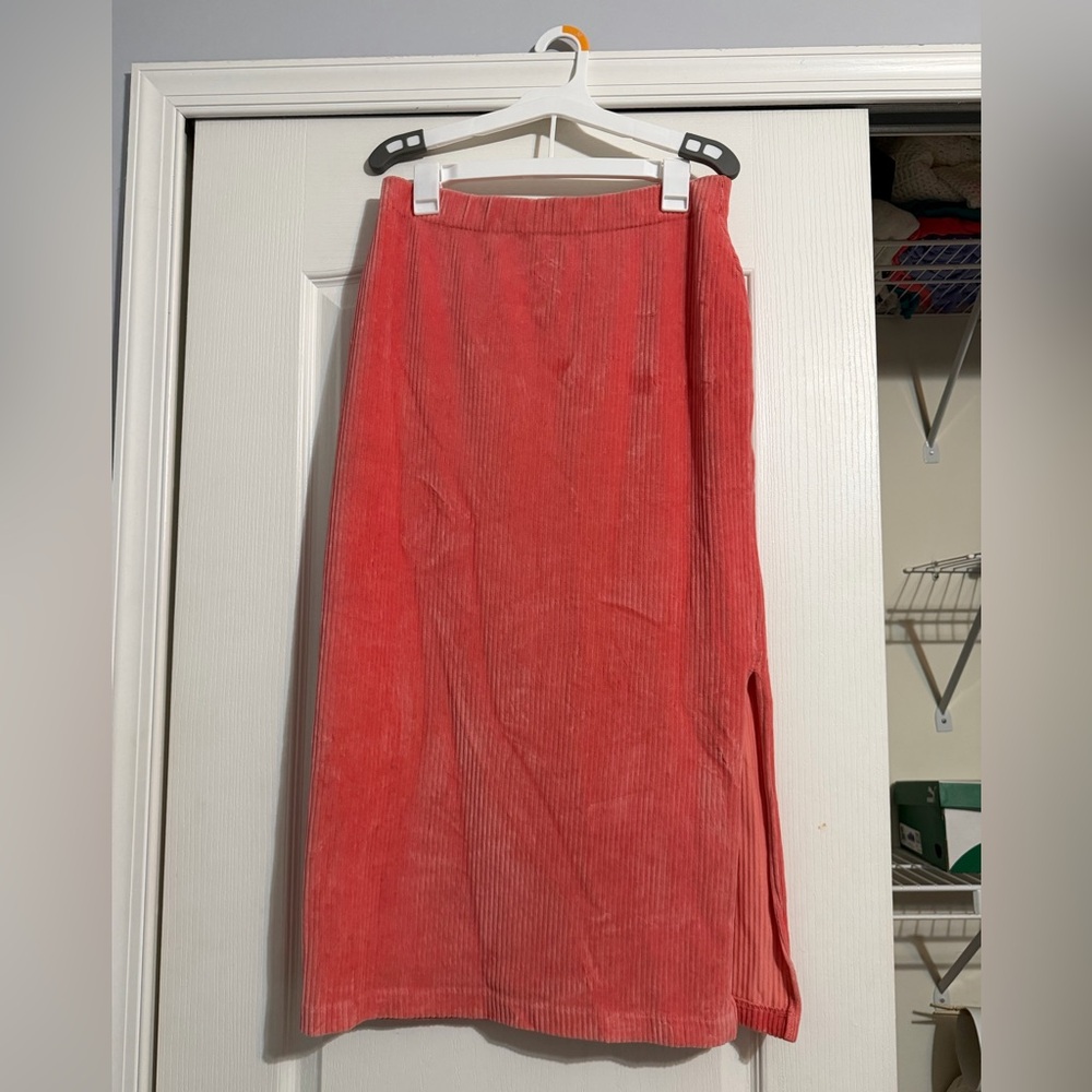Free People Vibrant Coral Skirt